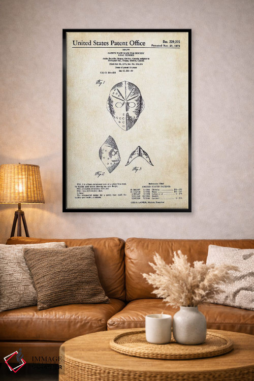 تابلو دکوراتیو ماسک هاکی جیسون ورهیز اثر پتنت ۷۷ - D4B