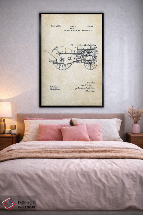 تابلو دکوراتیو تراکتور جان دیر اثر پتنت ۷۷ - D3B