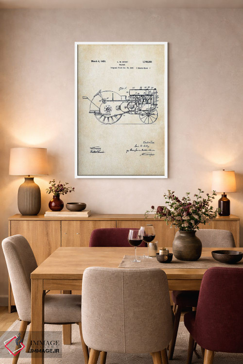 تابلو دکوراتیو تراکتور جان دیر اثر پتنت ۷۷ - D5W