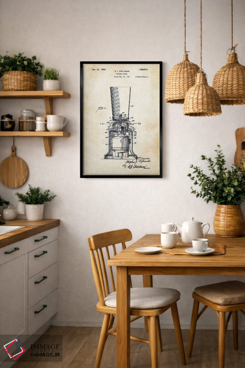 تابلو دکوراتیو مخلوط کن آشپزخانه اثر پتنت ۷۷ - D6B