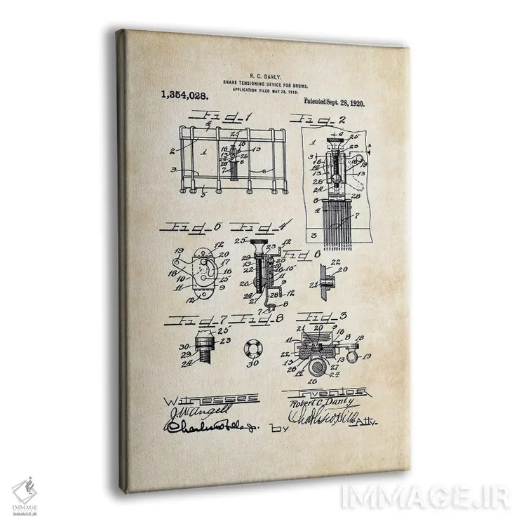 تابلو دکوراتیو درام سنر پایونیر لودویگ اثر پتنت ۷۷ - نمای پرسپکتیو محصول