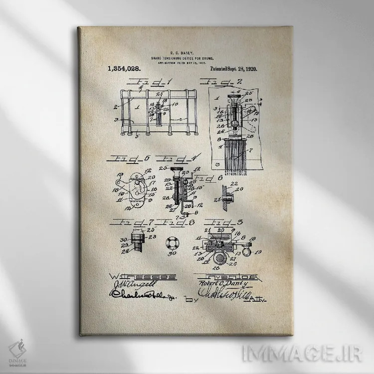 تابلو دکوراتیو درام سنر پایونیر لودویگ اثر پتنت ۷۷ - نمای روبهرو روی دیوار