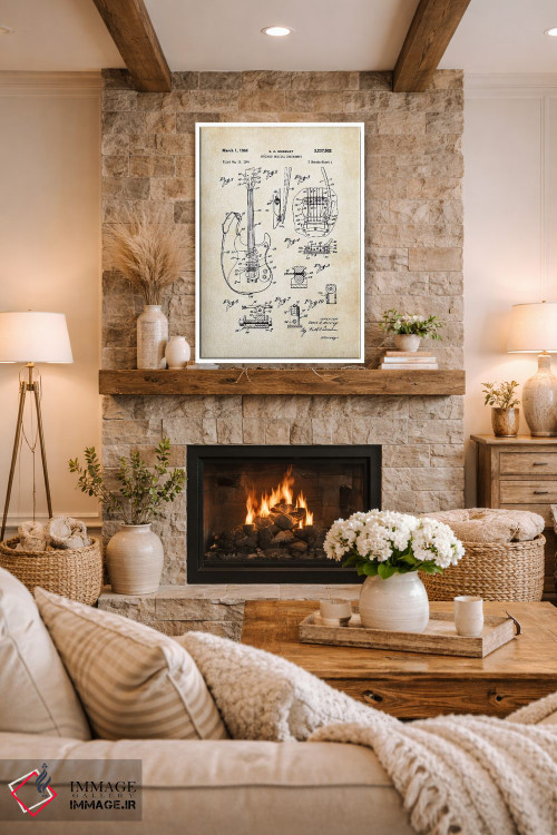 تابلو دکوراتیو گیتار مسرایت مارک ۱ اثر پتنت ۷۷ - D1W