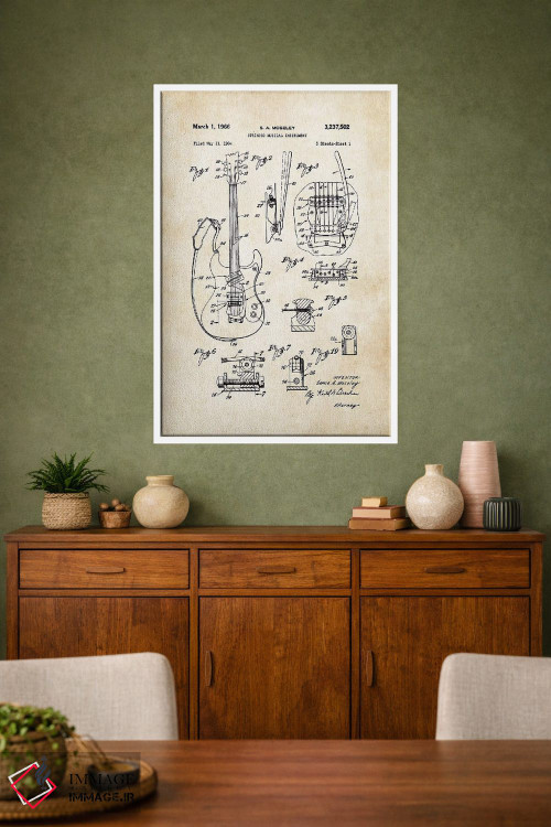 تابلو دکوراتیو گیتار مسرایت مارک ۱ اثر پتنت ۷۷ - D2W