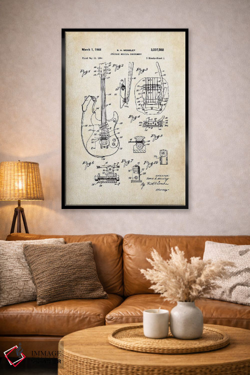 تابلو دکوراتیو گیتار مسرایت مارک ۱ اثر پتنت ۷۷ - D4B