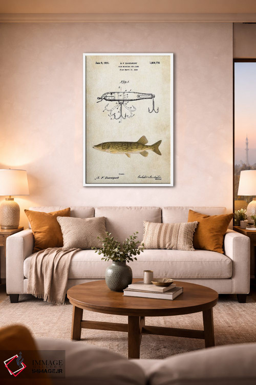 تابلو دکوراتیو طعمه ماهی گیری شمالی اثر پتنت ۷۷ - D1W
