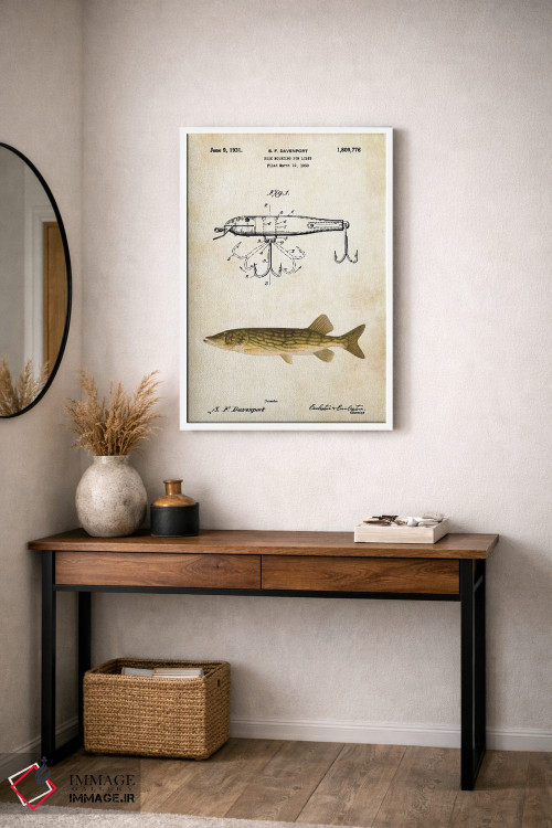 تابلو دکوراتیو طعمه ماهی گیری شمالی اثر پتنت ۷۷ - D2W
