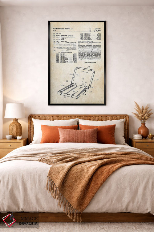 تابلو دکوراتیو جعبه پیتزا اثر پتنت ۷۷ - D5B