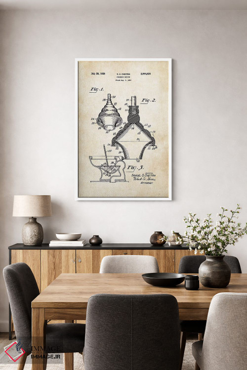تابلو دکوراتیو لوله بازکن دستی توالت اثر پتنت ۷۷ - D2W