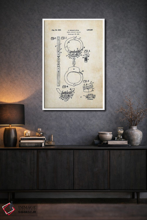 تابلو دکوراتیو دستبند پلیس اثر پتنت ۷۷ - D1W