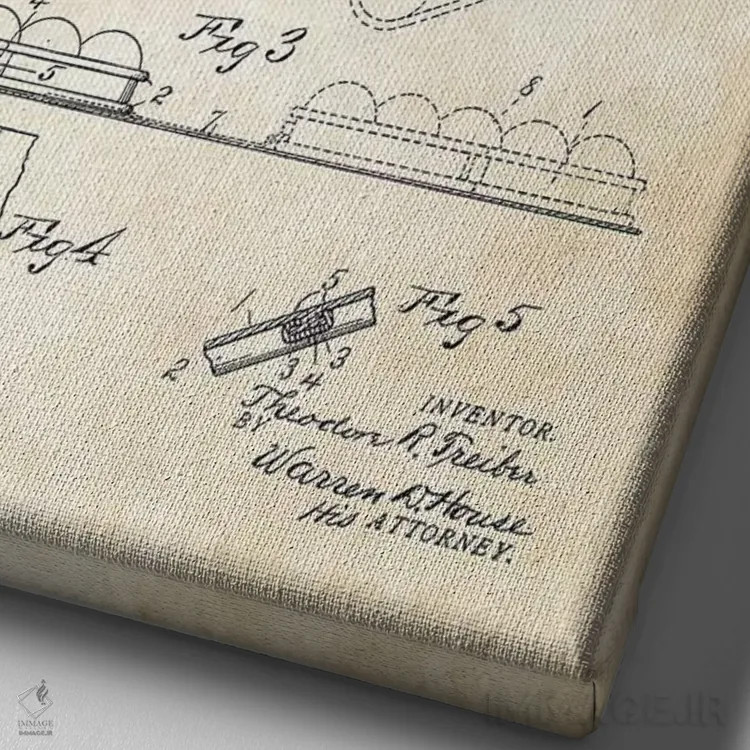 تابلو دکوراتیو مثلث بیلیارد اثر پتنت ۷۷ - نمای نزدیک بافت بوم