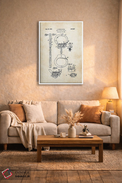 تابلو دکوراتیو دستبند پلیس اثر پتنت ۷۷ - D3W