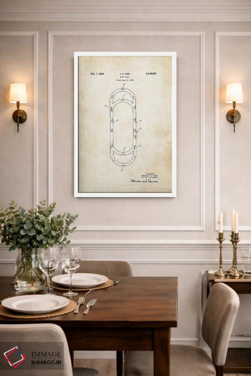 تابلو دکوراتیو پیست اتومبیل رانی اثر پتنت ۷۷ - D1W