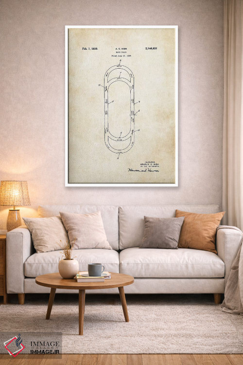 تابلو دکوراتیو پیست اتومبیل رانی اثر پتنت ۷۷ - D2W