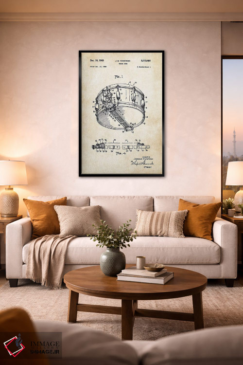 تابلو دکوراتیو طبل اسنر راجرز باوراسونیک اثر پتنت ۷۷ - D2B