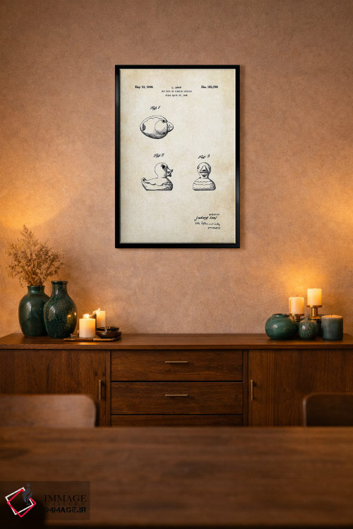 تابلو دکوراتیو اردک پلاستیکی اثر پتنت ۷۷ - D3B