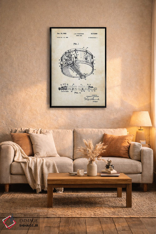 تابلو دکوراتیو طبل اسنر راجرز باوراسونیک اثر پتنت ۷۷ - D5B