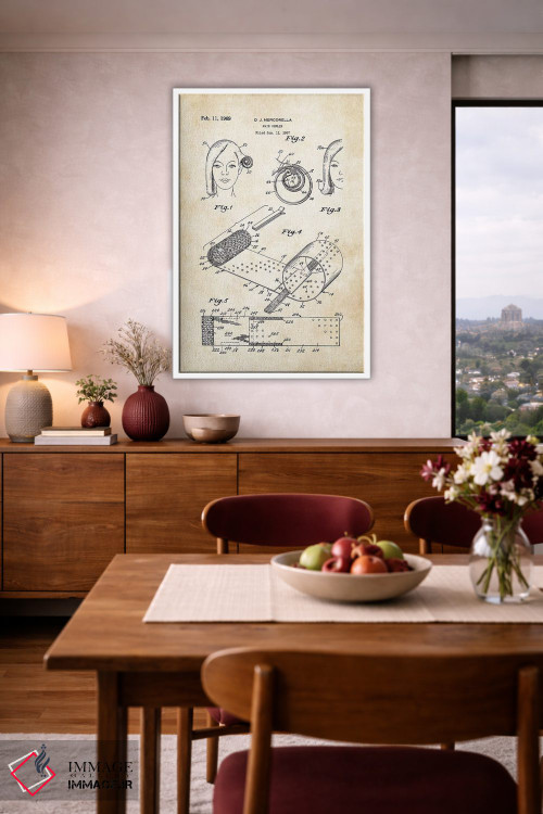 تابلو دکوراتیو بیگودی آرایشگاهی اثر پتنت ۷۷ - D2W