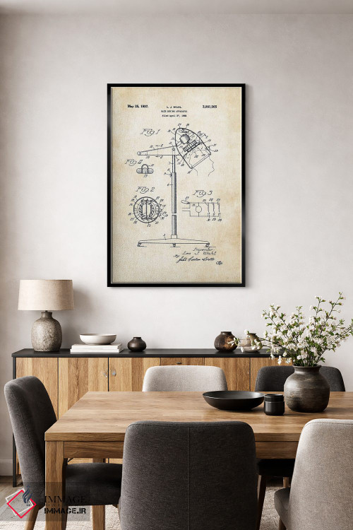 تابلو دکوراتیو سشوار آرایشگاهی اثر پتنت ۷۷ - D5B