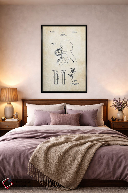 تابلو دکوراتیو رژ لب آرایشگاهی اثر پتنت ۷۷ - D3B