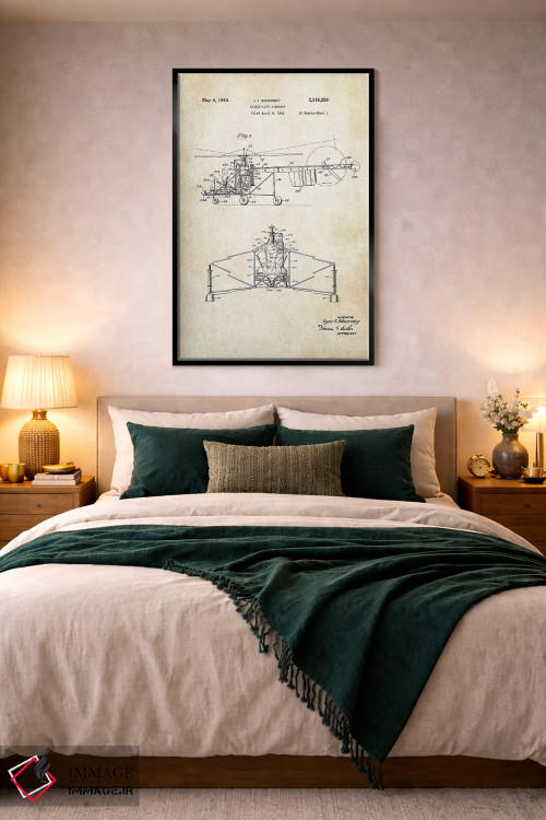 تابلو دکوراتیو بالگرد سیکورسکی اثر پتنت ۷۷ - D5B