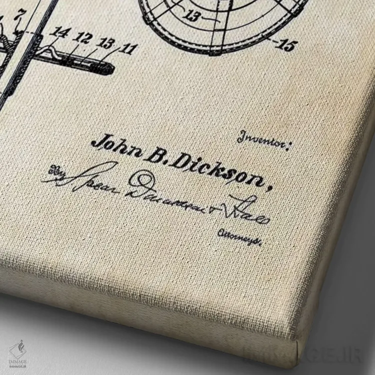 تابلو دکوراتیو باتوم اسکی اثر پتنت ۷۷ - نمای نزدیک بافت بوم