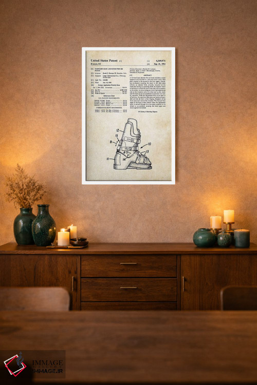 تابلو دکوراتیو چکمه اسکی اثر پتنت ۷۷ - D1W