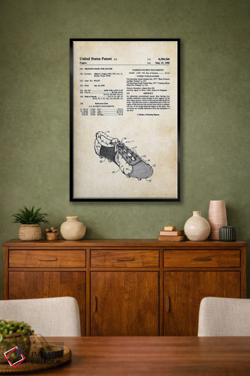 تابلو دکوراتیو کفش فوتبال میخ دار اثر پتنت ۷۷ - D2B