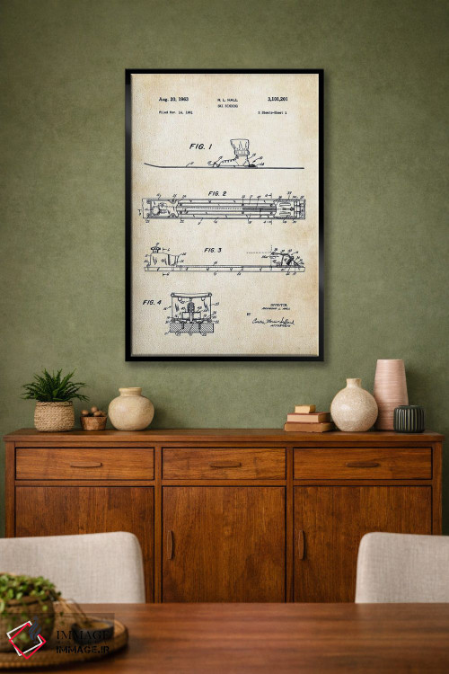 تابلو دکوراتیو اتصال اسکی اثر پتنت ۷۷ - D2B