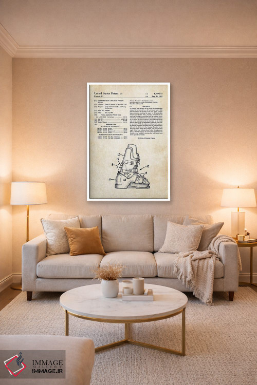 تابلو دکوراتیو چکمه اسکی اثر پتنت ۷۷ - D2W