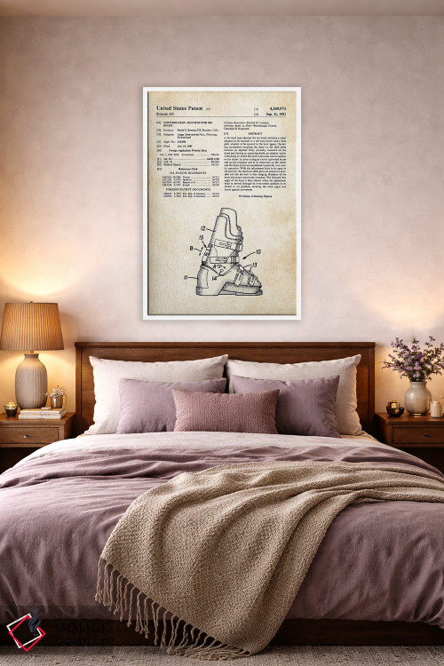 تابلو دکوراتیو چکمه اسکی اثر پتنت ۷۷ - D3W