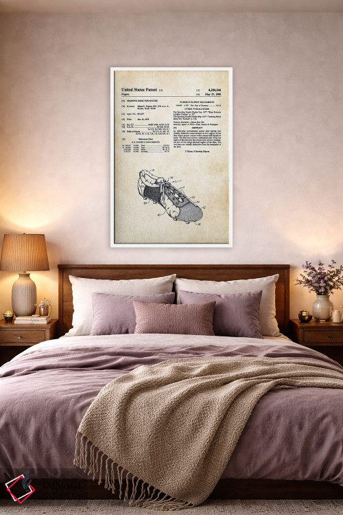 تابلو دکوراتیو کفش فوتبال میخ دار اثر پتنت ۷۷ - D3W