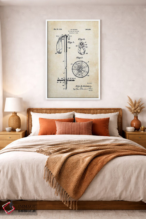 تابلو دکوراتیو باتوم اسکی اثر پتنت ۷۷ - D2W