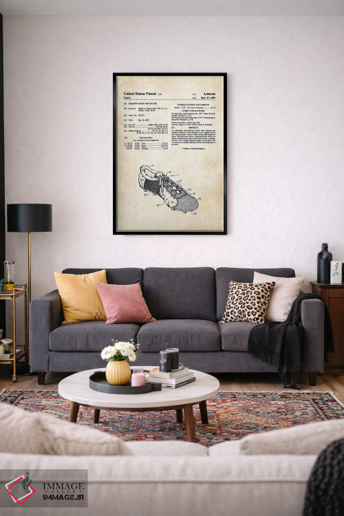 تابلو دکوراتیو کفش فوتبال میخ دار اثر پتنت ۷۷ - D4B