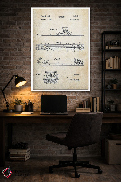 تابلو دکوراتیو اتصال اسکی اثر پتنت ۷۷ - D4W