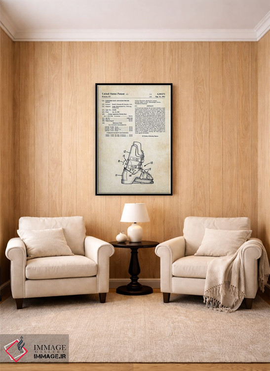 تابلو دکوراتیو چکمه اسکی اثر پتنت ۷۷ - D4B