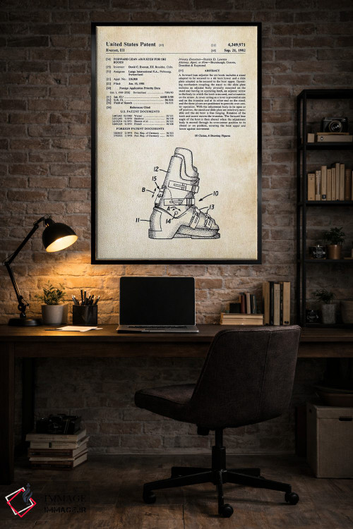 تابلو دکوراتیو چکمه اسکی اثر پتنت ۷۷ - D6B