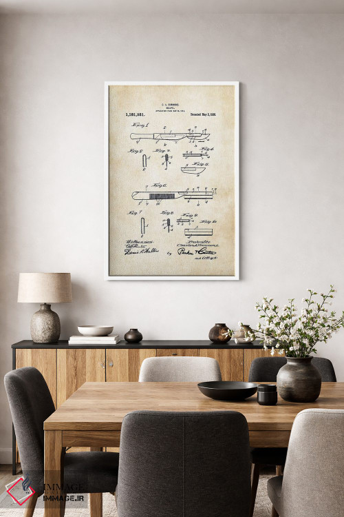 تابلو دکوراتیو چاقوی جراحی اثر پتنت ۷۷ - D2W