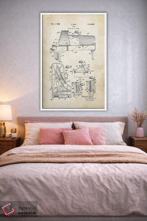 تابلو دکوراتیو پیانوی اشتاینوی اثر پتنت ۷۷ - D3W