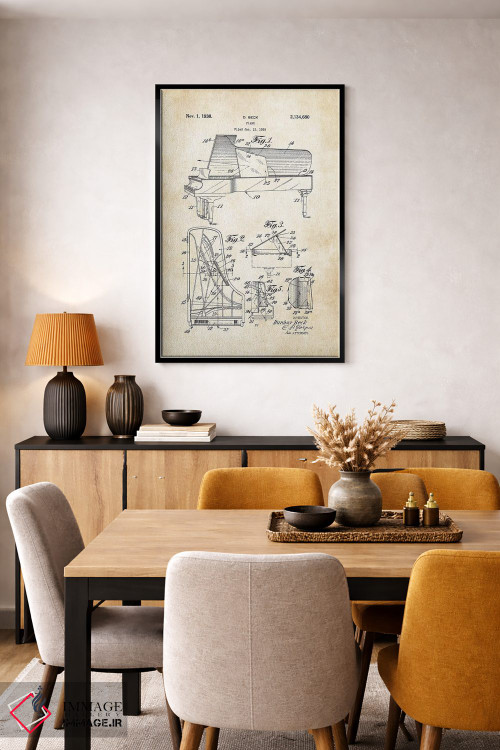 تابلو دکوراتیو پیانوی اشتاینوی اثر پتنت ۷۷ - D5B