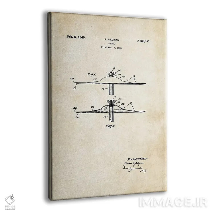تابلو دکوراتیو سیمبال زیلجیان اثر پتنت ۷۷ - نمای پرسپکتیو محصول