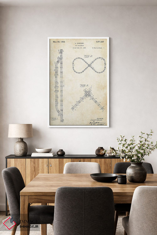 تابلو دکوراتیو ریل اسباب بازی قطار اثر پتنت ۷۷ - D2W