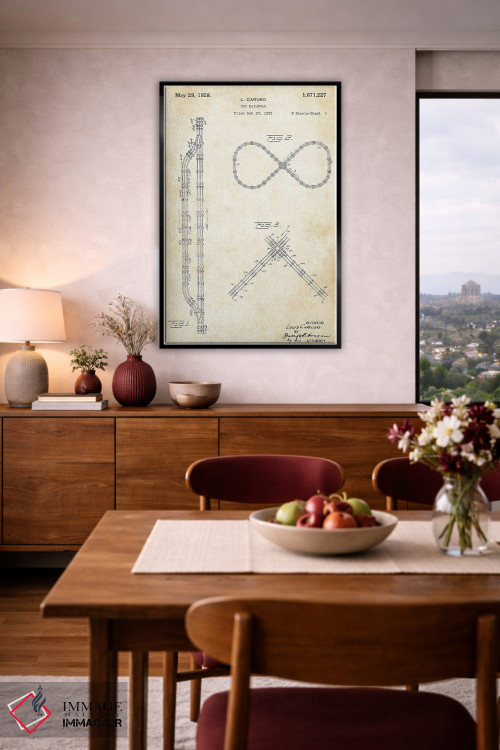 تابلو دکوراتیو ریل اسباب بازی قطار اثر پتنت ۷۷ - D4B