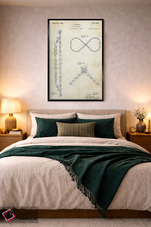 تابلو دکوراتیو ریل اسباب بازی قطار اثر پتنت ۷۷ - D3B