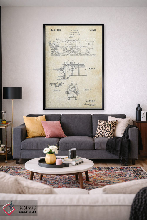 تابلو دکوراتیو قطار اسباب بازی اثر پتنت ۷۷ - D2B