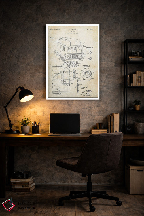 تابلو دکوراتیو واگن اسباب بازی قطار اثر پتنت ۷۷ - D6W