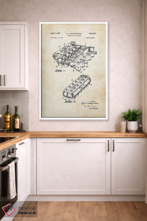 تابلو دکوراتیو کارتن تخم مرغ اثر پتنت ۷۷ - D4W