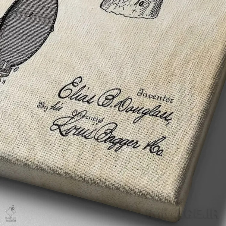 تابلو دکوراتیو دستگاه شیردوشی گاو اثر پتنت ۷۷ - نمای نزدیک بافت بوم