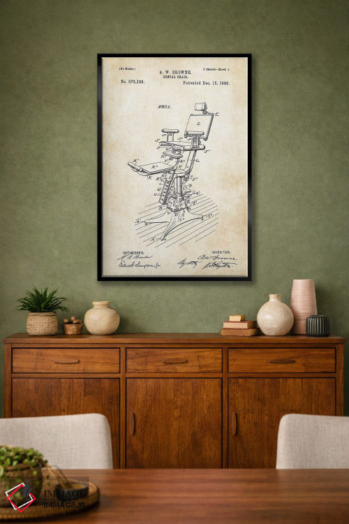 تابلو دکوراتیو صندلی دندانپزشکی اثر پتنت ۷۷ - D2B