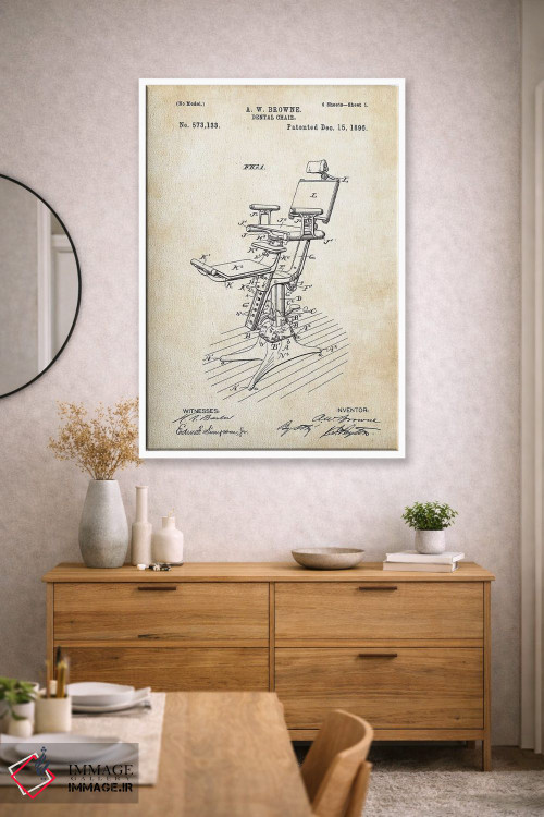 تابلو دکوراتیو صندلی دندانپزشکی اثر پتنت ۷۷ - D1W